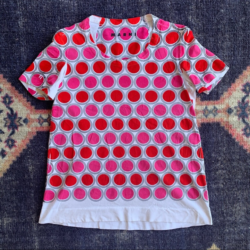 Marni Polka Dot Hand Printed T-shirt 2012